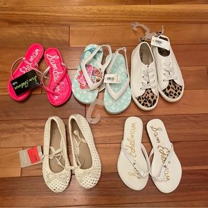 Bundle lot of girl sandals flats